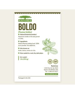 Raintree Boldo (Peumus boldus) Powder 16 oz (1lb)