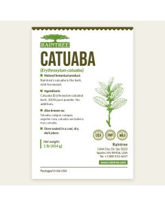 Raintree Catuaba (Erythroxylum catuaba) Powder 16 oz (1lb)