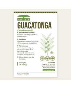 Raintree Guacatonga (Casearia sylvestris) Powder 16 oz (1lb)