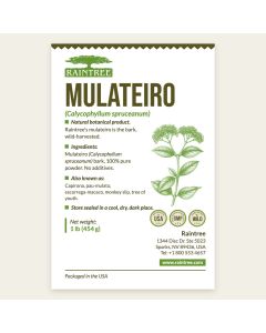 Raintree Mulateiro (Calycophyllum spruceanum) Powder 16 oz (1lb)