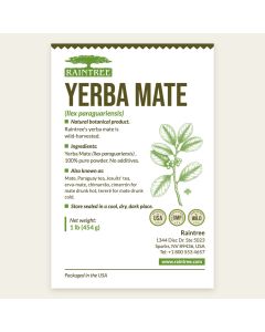 Raintree Yerba Mate (Ilex paraguariensis) Powder 16 oz (1lb)
