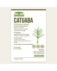 Raintree Catuaba (Erythroxylum catuaba) Powder 16 oz (1lb)